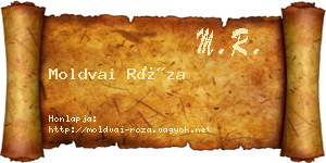 Moldvai Róza névjegykártya